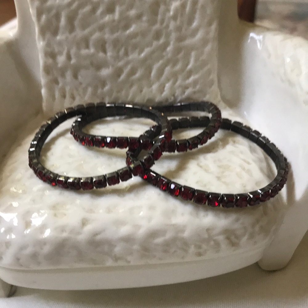 Rhinestone Stretch Bracelet Set